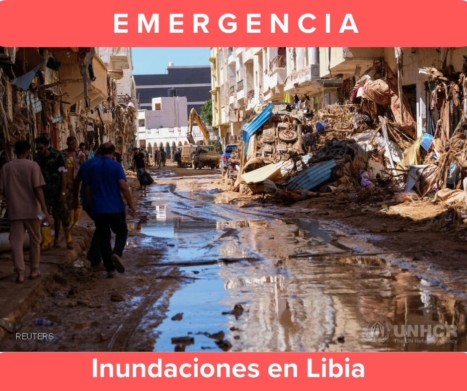 Emergencia por inundaciones en Libia