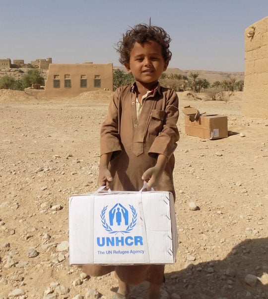 Yemen. Displaced Yemenis in Al Jawf