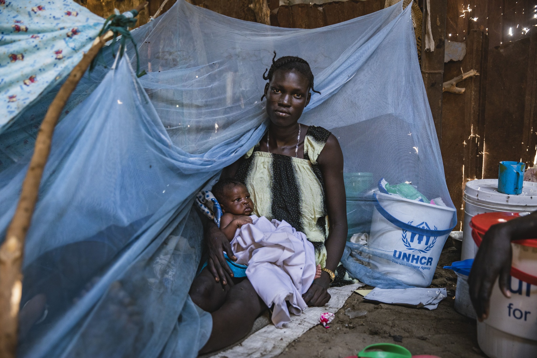 Refugee children from South Sudan