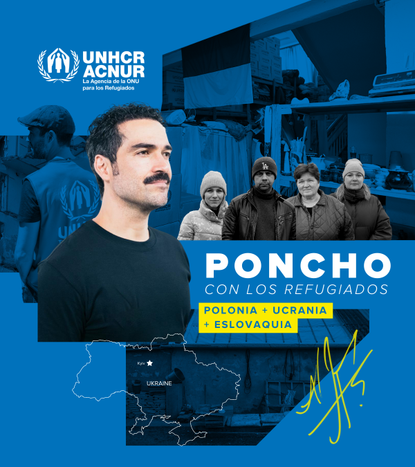 Poncho con los Refugiaos