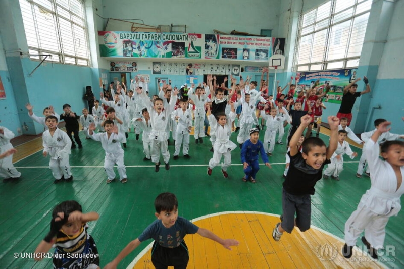 El deporte es la mejor manera de ayudarles a integrarse a sus nuevas vidas.