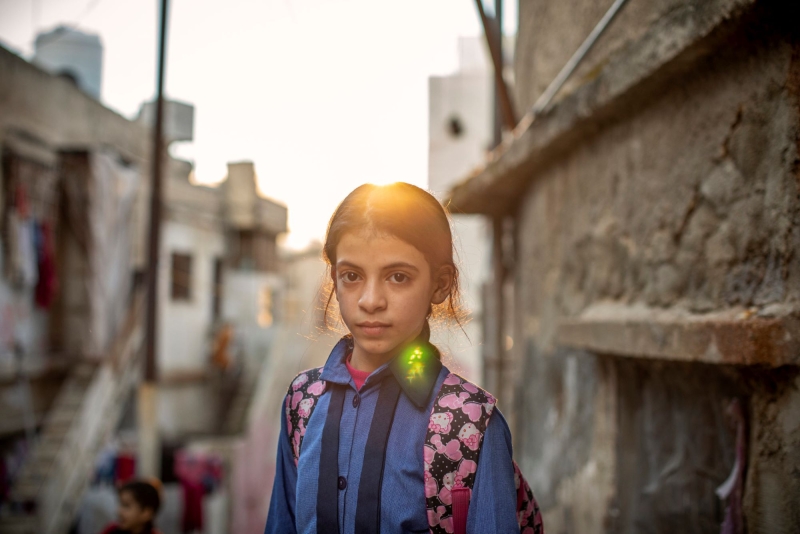 Naamat refugiada siria de 11 años